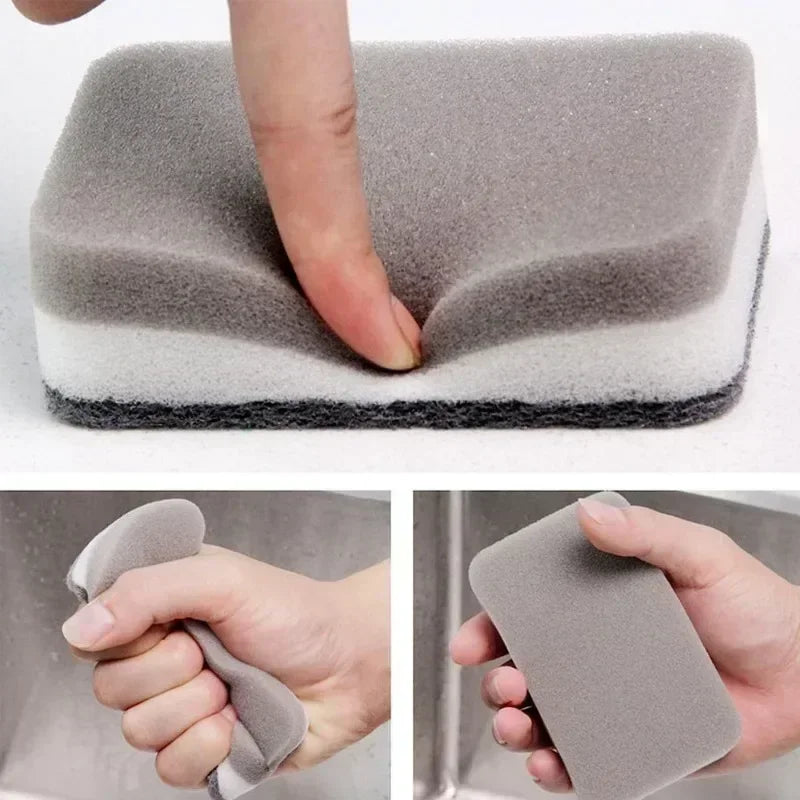 5-50pcs Magic Cleaning Sponges Double-sided Reusable Kitchen Sponge Wipes Pan Pot Dishwashing Scouring Pads Brush Clean Tools