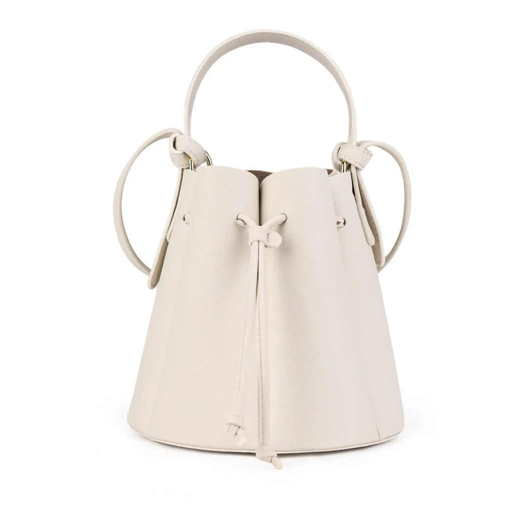 Trendy Petal Bucket Bag for Women, Vintage Drawstring Crossbody Shoulder Bag, Simple Versatile High-End Handbag