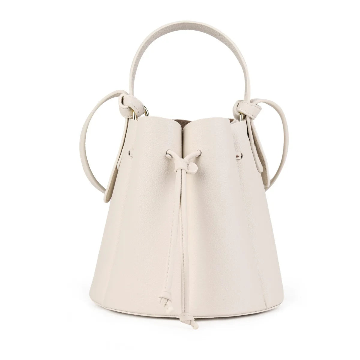 Trendy Petal Bucket Bag for Women, Vintage Drawstring Crossbody Shoulder Bag, Simple Versatile High-End Handbag