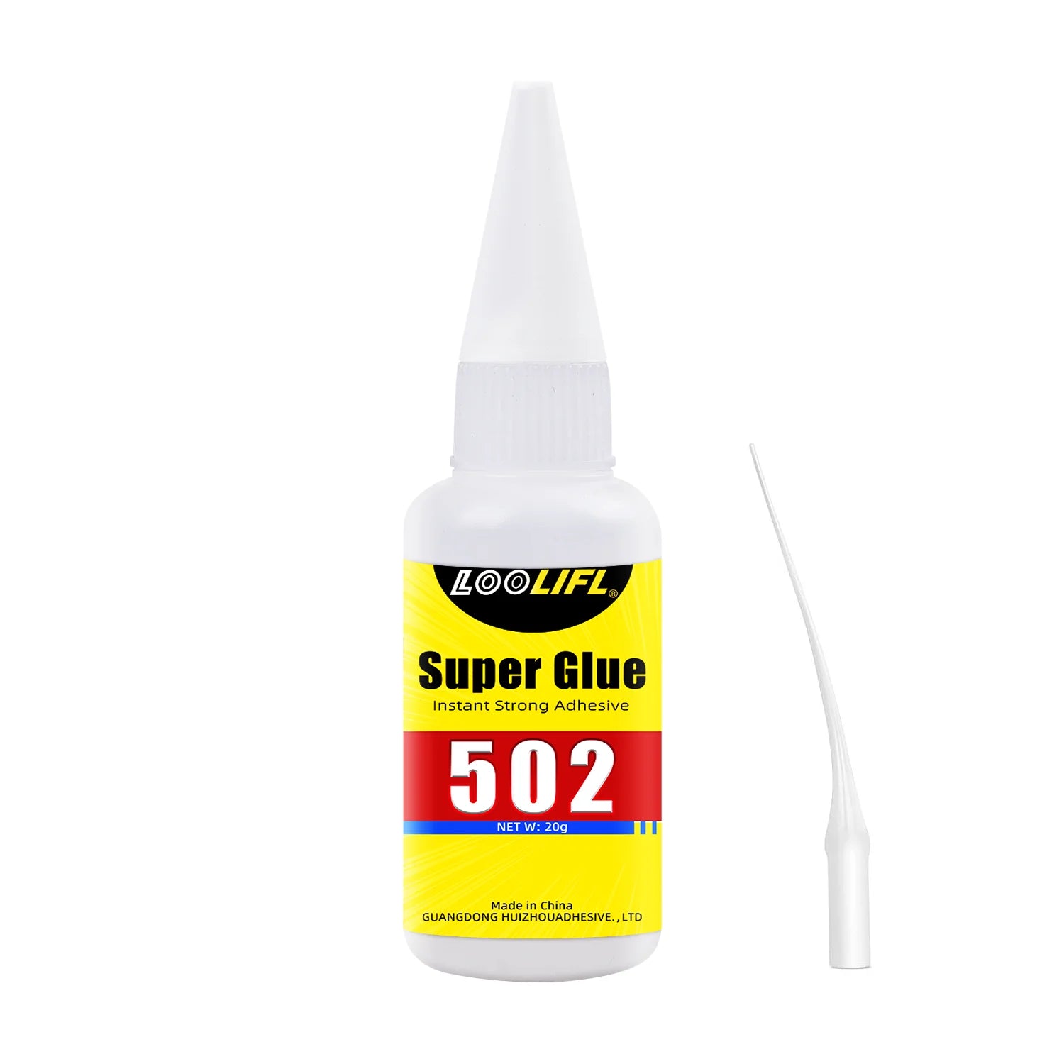 Loolifl 502 Super Glue 20g Cyanoacrylate Adhesive Household Quick Dry Waterproof Glue for Daily Repair DIY Craft Multi-Purpose