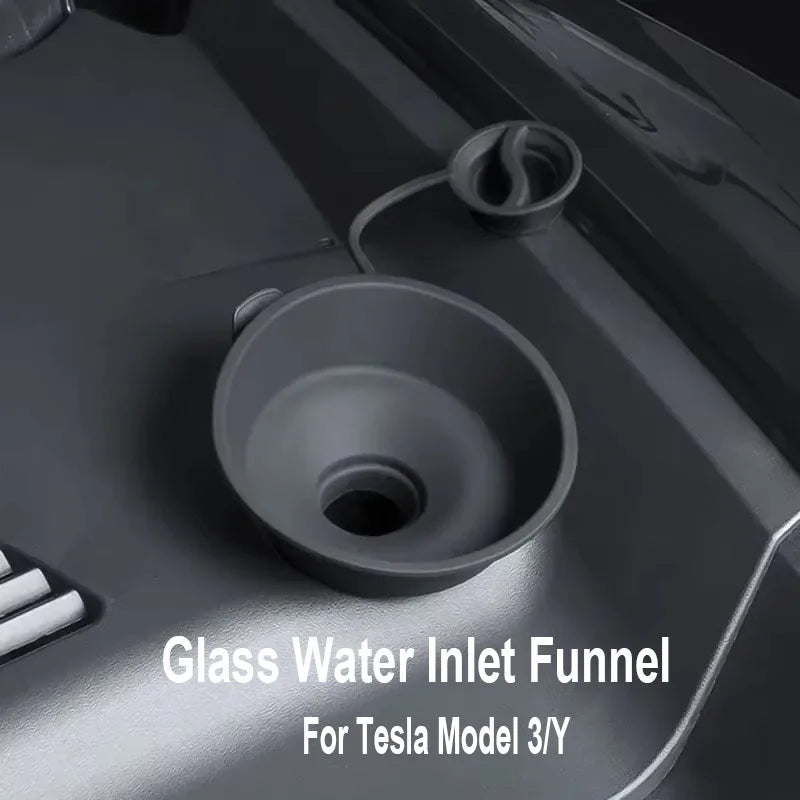 For Tesla Model 3 Y Glass Water Inlet Car Windshield Wiper Arm Hole Protective Cover Filling Funnel Pad Silicone Dustproof Lid