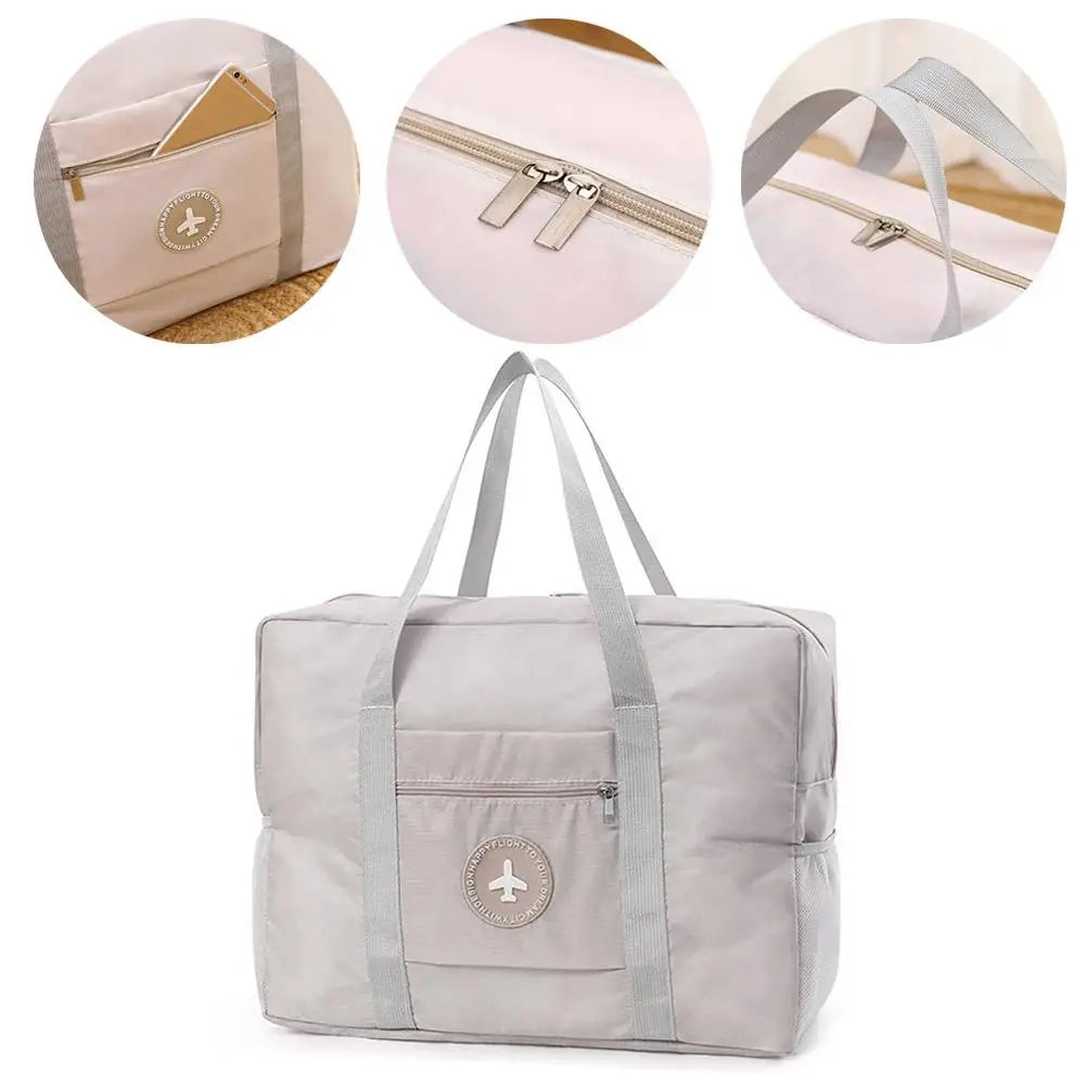 Travel Storage Bag Foldable Airplane Bag Thickened Hand Carry Storage Bag for Travel Large Capacity Portable Luggage Handbags
