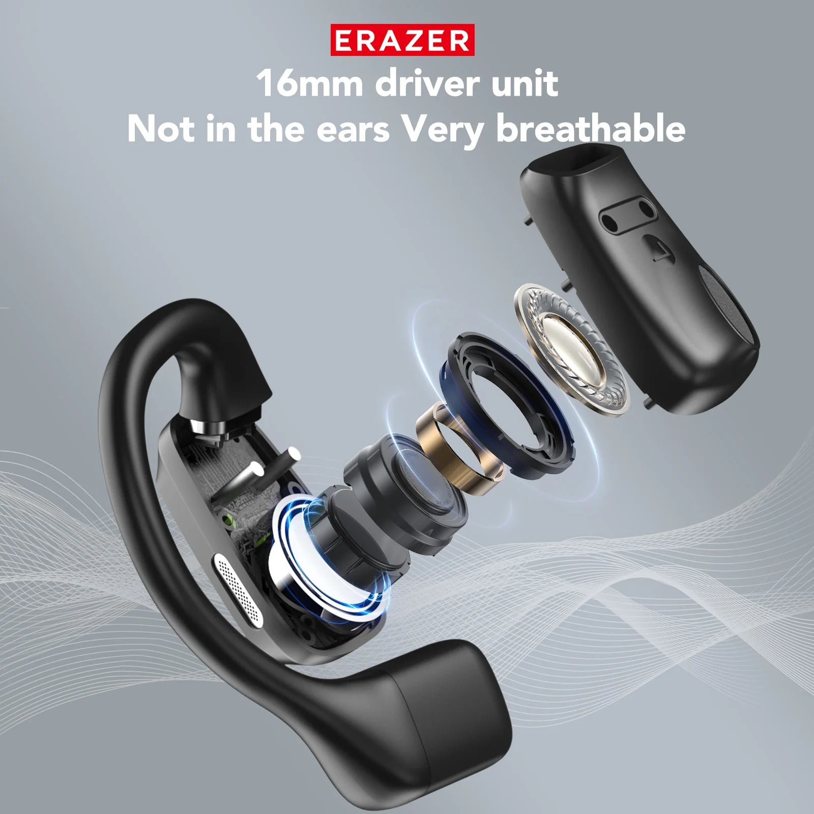 [AI Translator Earbuds]Erazer XP6 Wireless Headphones Gaming Headset Bluetooth Earphones Waterproof Powerful Sound Earbuds