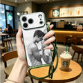 Crossbody Custom Matte Phone Case For iPhone 18 17 16 15 14 13 12 11 Pro Max Mini SE XS XR 8 Plus Adjustable Hanging Rope Cover