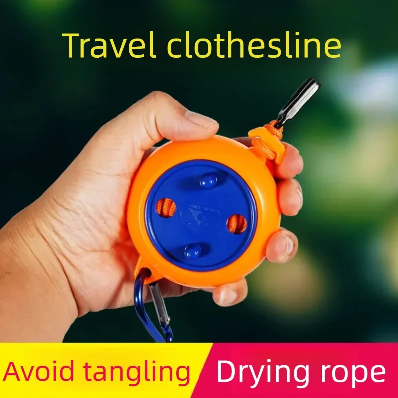 10M Retractable Clothesline Outdoor Portable Windproof Washing Line Travel Camping Home Laundry Drying Rack Hanger XKHWGJ03