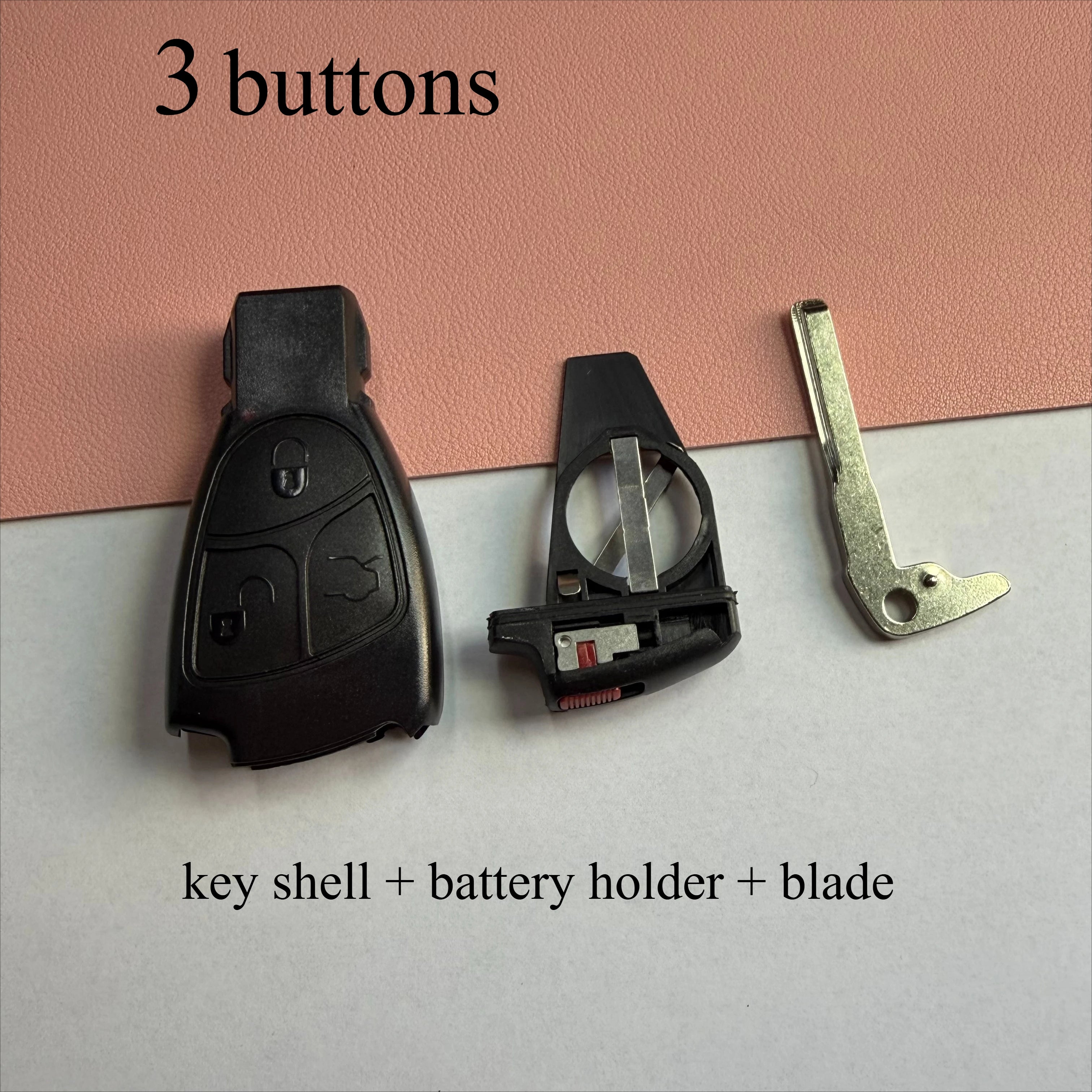 2 3 4 Buttons Car Key Fob Shell Case Housing for Mercedes Benz B C E ML S CLK Class CL MB W204 W203 W211 W208 1996 2004 2005