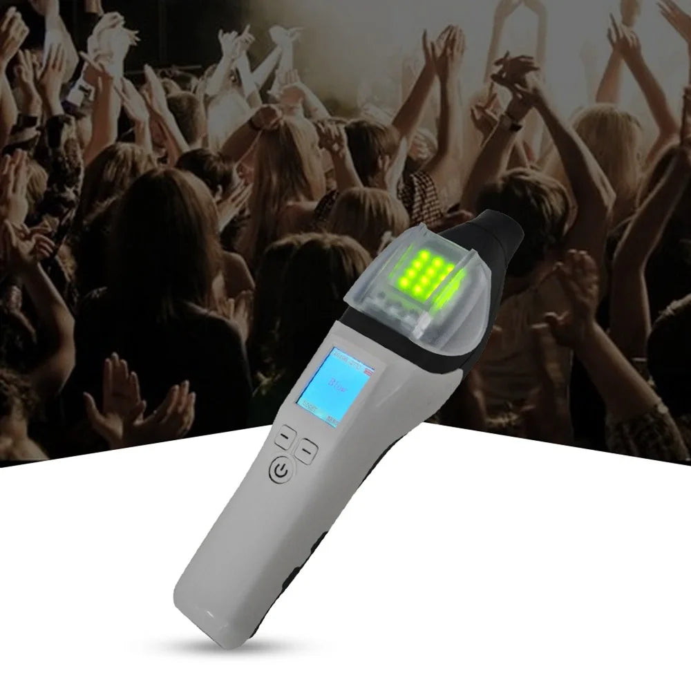 AT7000 Portable Breath Alcohol Tester Quick Response for Police Alcohol Test with Digital LCD Alcohol Breathalyzer