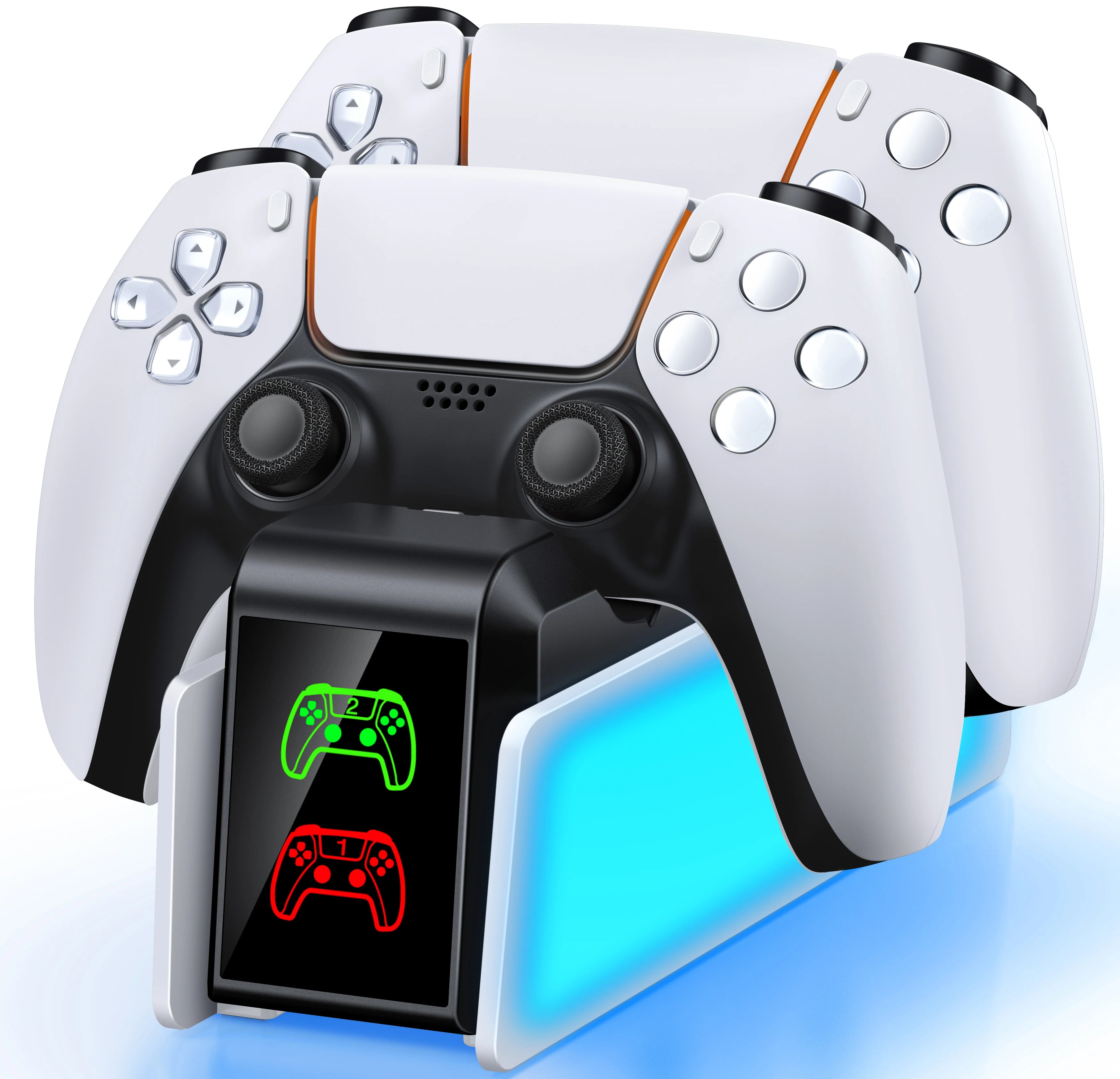 Dual Fast Charger for PS5 Wireless Controller Stand for Sony PlayStation 5 Gamepad DualSense Controller Charging Base
