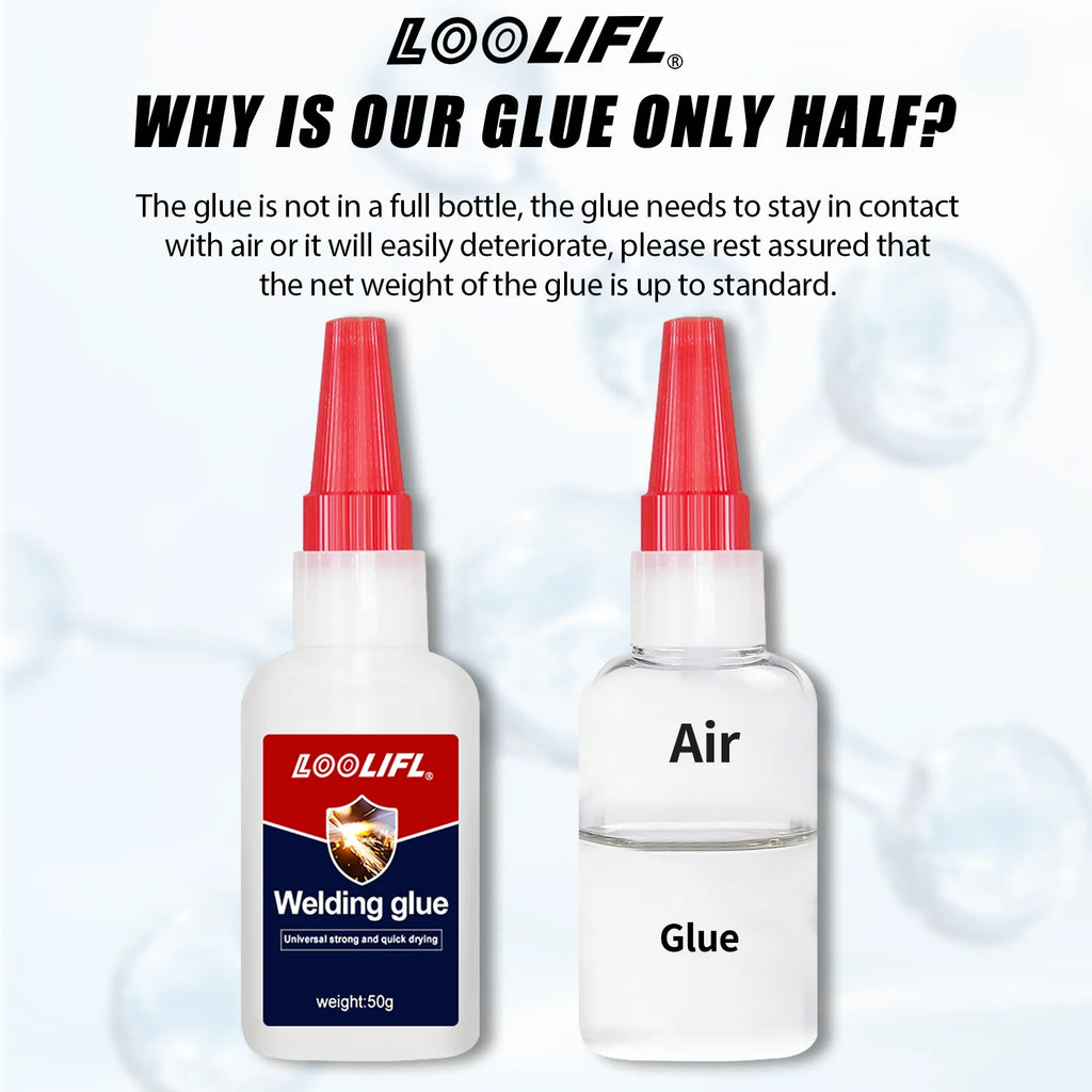 Quick Drying Oily Super Glue Universal Waterproof Welding Adhesive High Viscosity Oil Based Glue For Daily Repair Metal Plastic