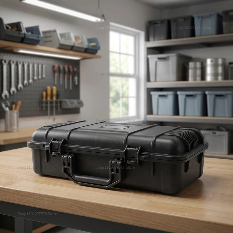 Portable Waterproof Tool Box, High Strength And Anti-Fall. Safe Instrument Protector For Travel, Home Workshop And Outdoor Use.