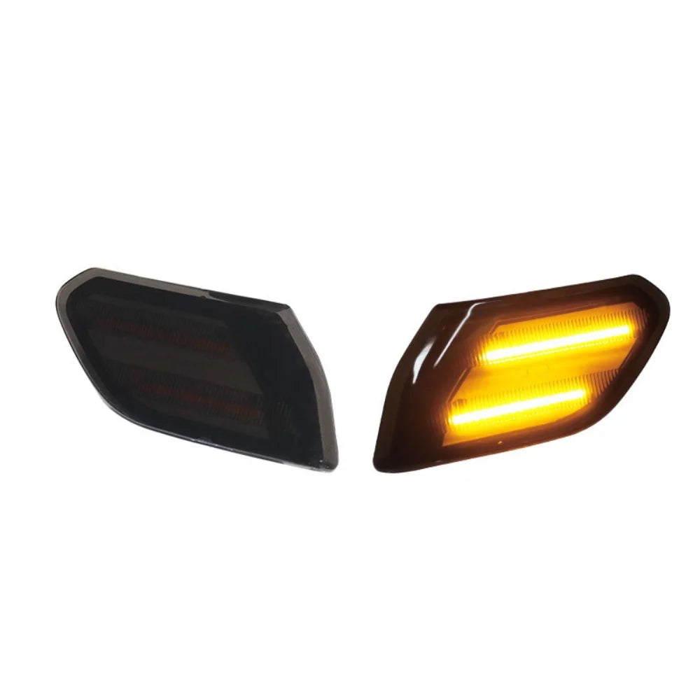 White / Amber LED Front Side Marker Lights For Jeep Wrangler JL 2018-up & Gladiator JT 2020-up Driving Light Turn Signal Light