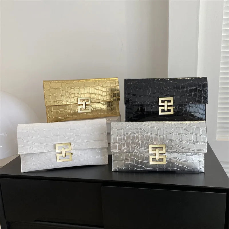 Women Casual handbag New Texture Niche Trend Handbag Bag Women's Fashion Simple Envelope Bag Vacation Handbag