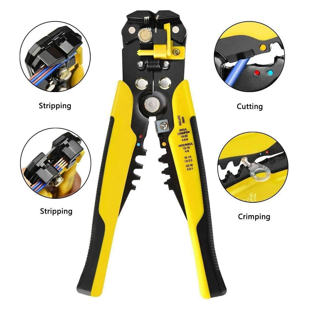 Wire Stripping Multifunctional Pliers For Cable Cut CrimpTerminal High Precision Automatic Hand Tool Crimper Cable Cutter