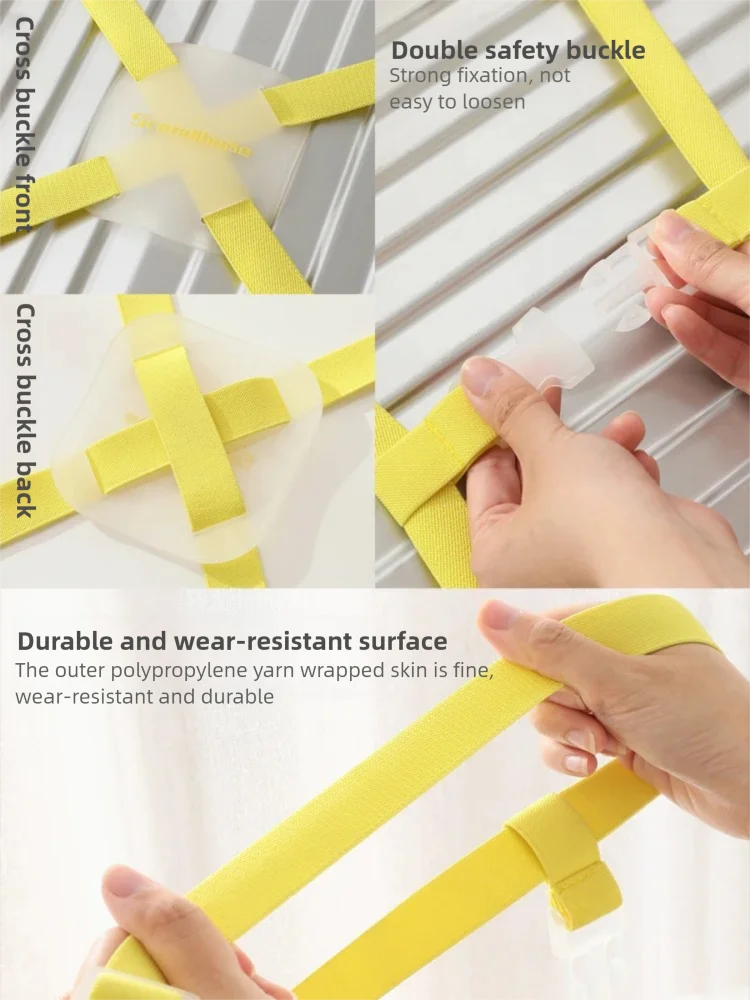 SCANDIHOME Travel  Luggage Strap Adjustable Suitcase Belts Crossed Luggage Suitcase Packing Buckle Elastic Strap Protect Tie