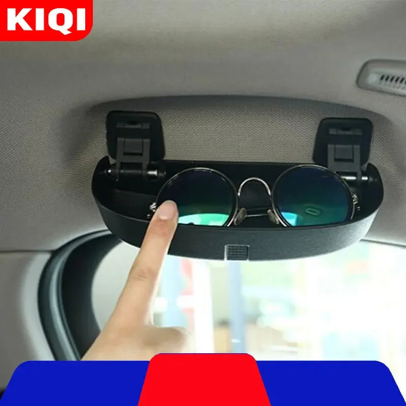 KIQI Car Sunglasses Holder Case for BMW X2 F47 X1 F48 2016 2017 2018 2019 2020 2021 Glasses Storage Box Accessories