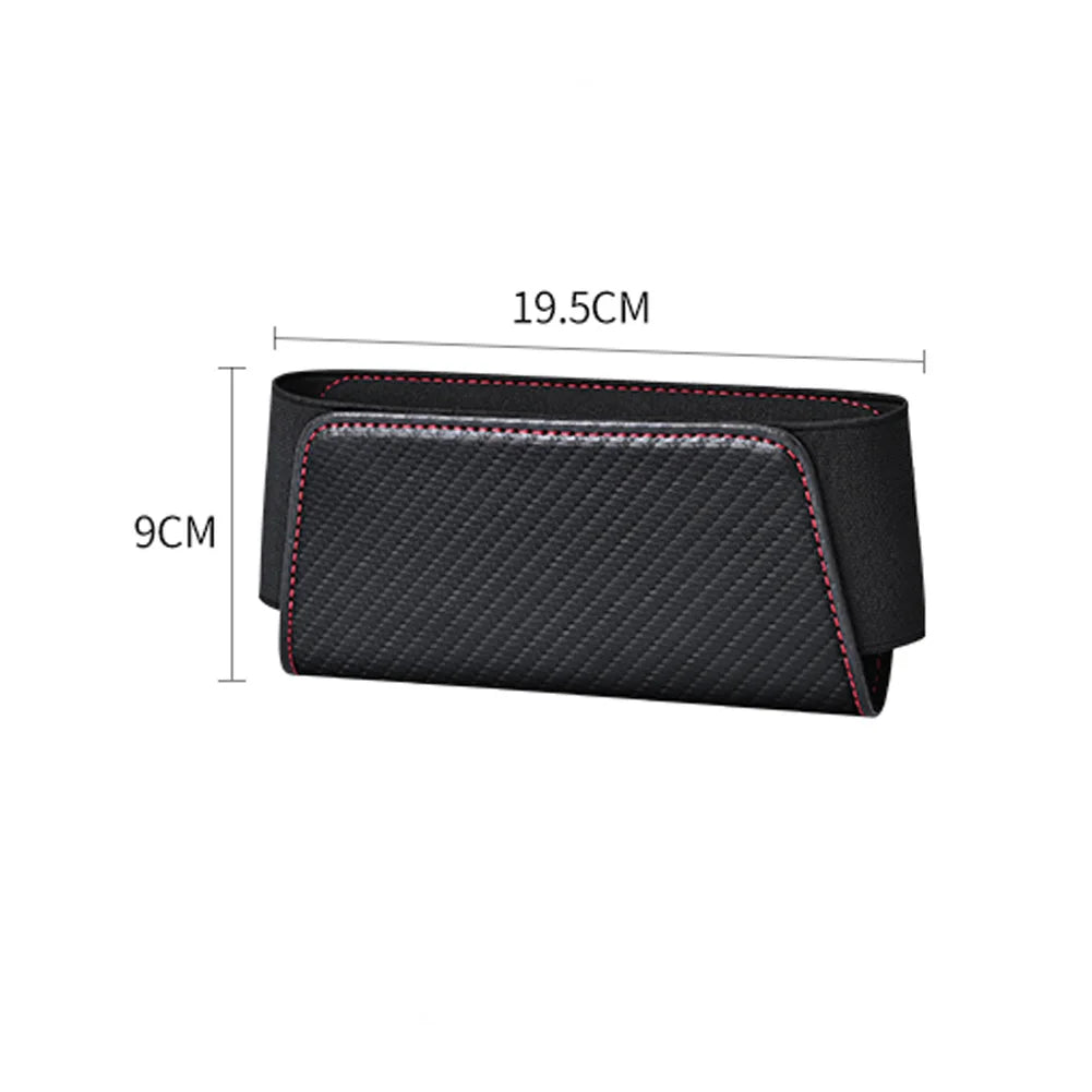Car Glasses Organizers Pocket Bags Leather Car  Adhesive Storage Box Collecting Bag Cards Phone Key Sticky Pouch In Car Interior