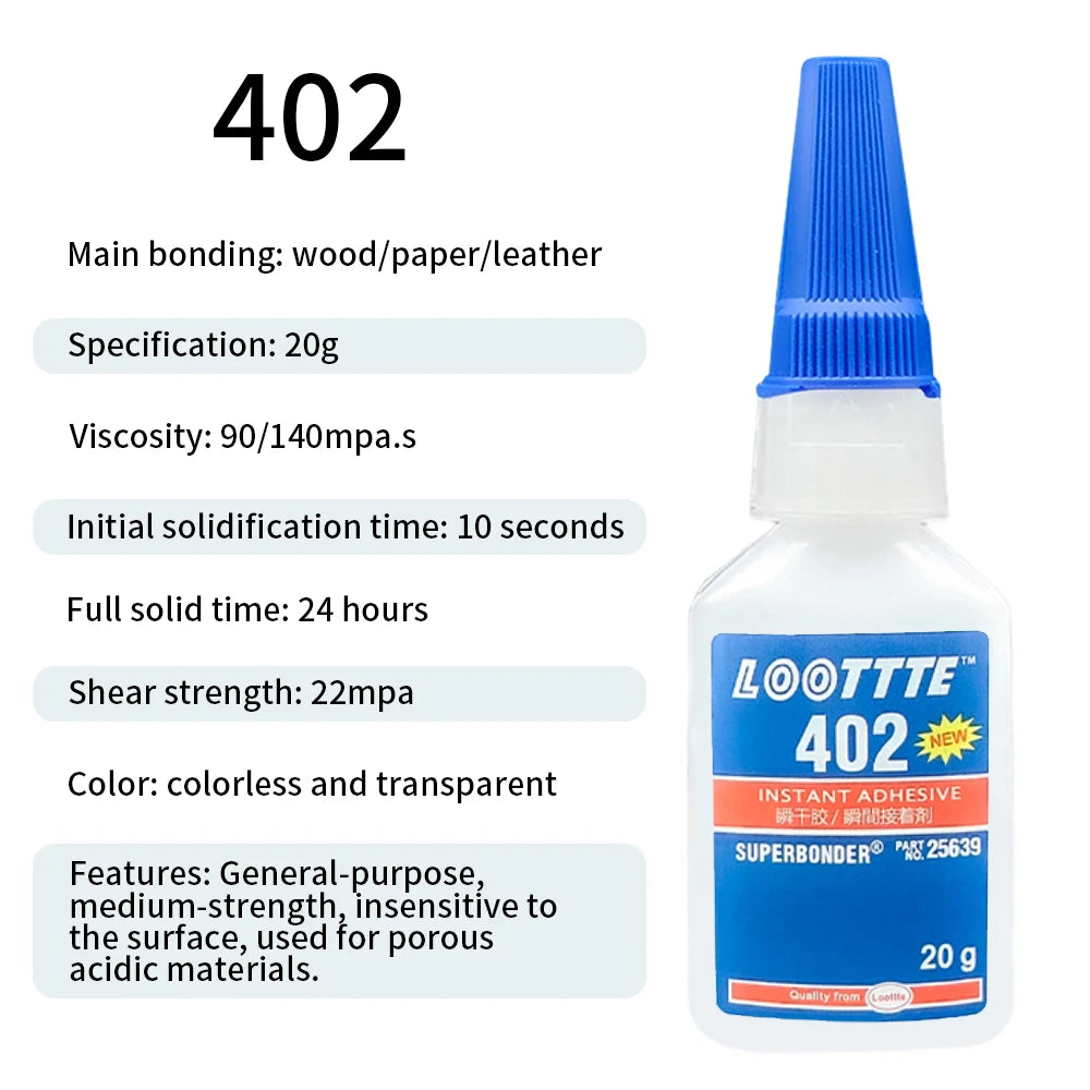 20ml Instant Adhesive Strong Glue Universal Multifunctional Fast Dry Glue for Resin Ceramic Metal Glass Home Instant Adhesive
