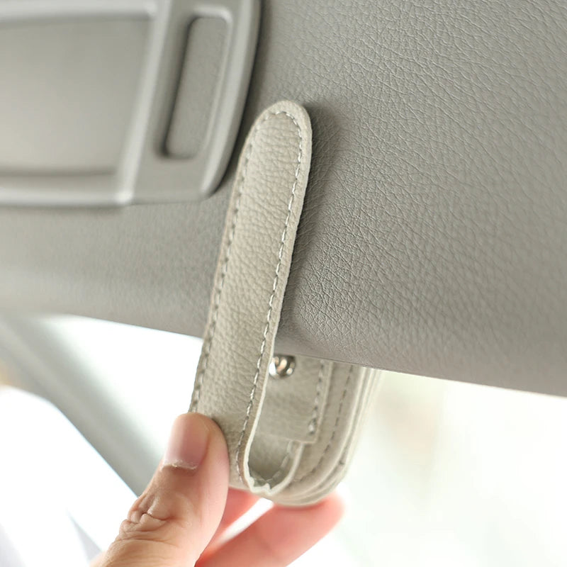 1PC Universal Magnetic Car Sunglasses Holder Eyeglass Clip Sun Visor Auto Glasses Organizer Storage