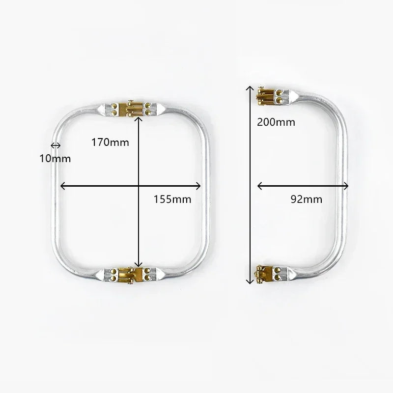 1-5Pcs Metal Kiss Clasp Purse Frame Cloud Bag Doctor Aluminium Tube Handle Buckle DIY Bags Clutch Handles Hardware Accessories