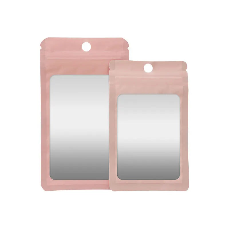 100 Colorful Aluminum Foil Ziplock Bags for Jewelry Storage, Matte Bags, Sealed Gift Packaging Bags, Printed Logo