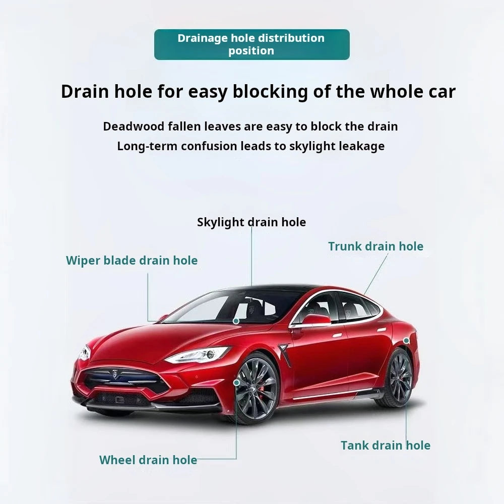 3m/5m Car Drain Dredge Cleaning Brush Auto Sunroof Drain Hole Clog Brush Long Hoses Cleaning Tool Universal Drain Pipe Cleaner