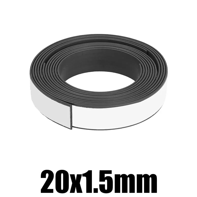 Self Adhesive Magnetic Tape Cuttable Rubber Magnetic Strip For Fridge Wall DIY Photo Poster Fixing Tape Home Office Storage Tool