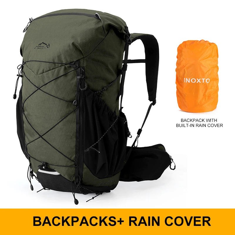 45L Hiking Internal Frame Backpacks with Rain Cover for Camping,Backpacking,Travelling