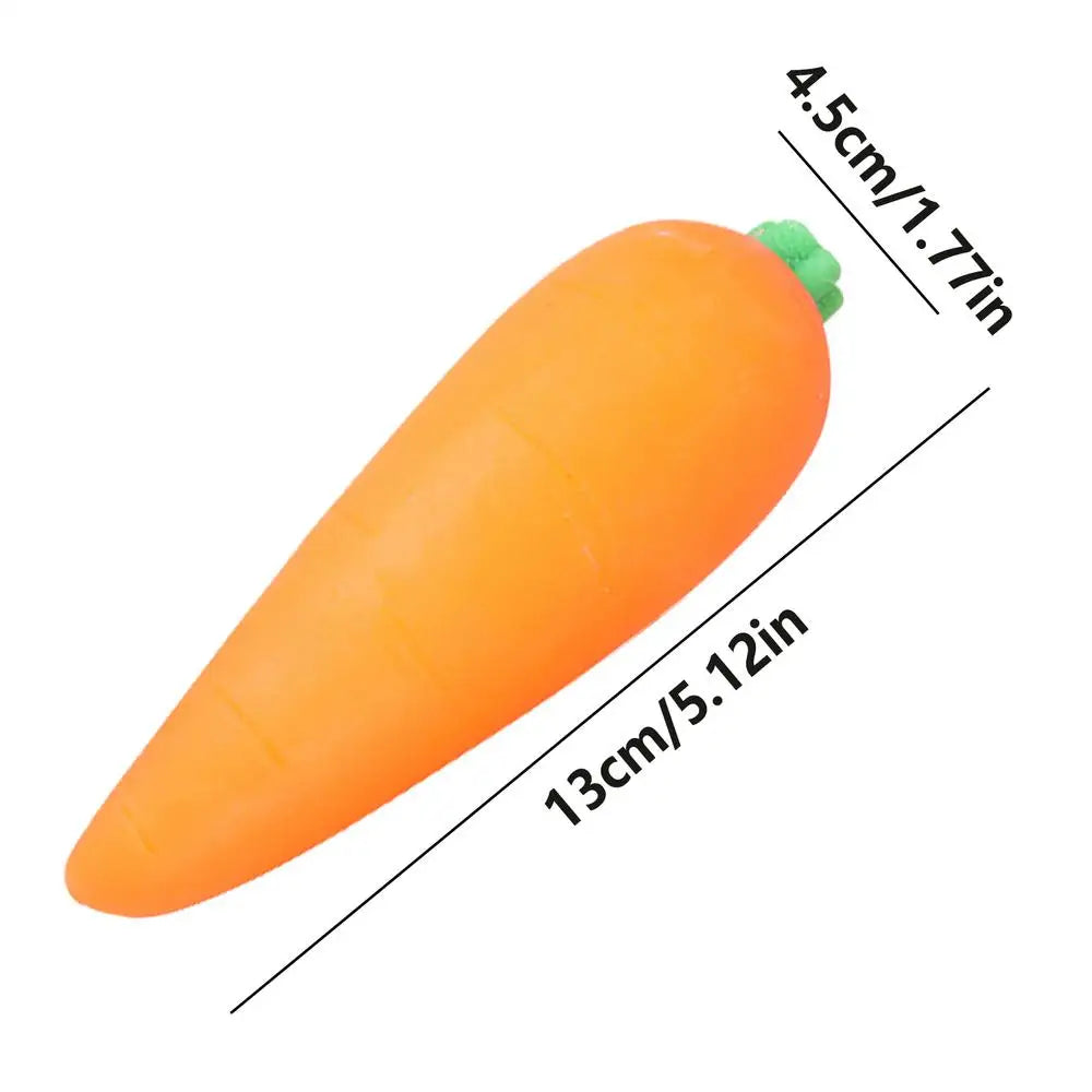 Carrot Squeeze Toy Giant Slow Rising Vegetable Stress Ball Sensory Fidget Toy Calming Novelty Home School Travel Relief