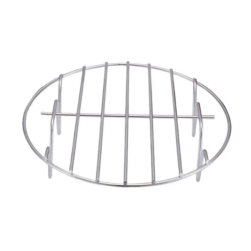 6/7/8 Inch Baking Air Fryer Rack Kitchen Grill Holder Air Fryer Accessories  Stainless Steel Baking Tray Round Barbecue Rack