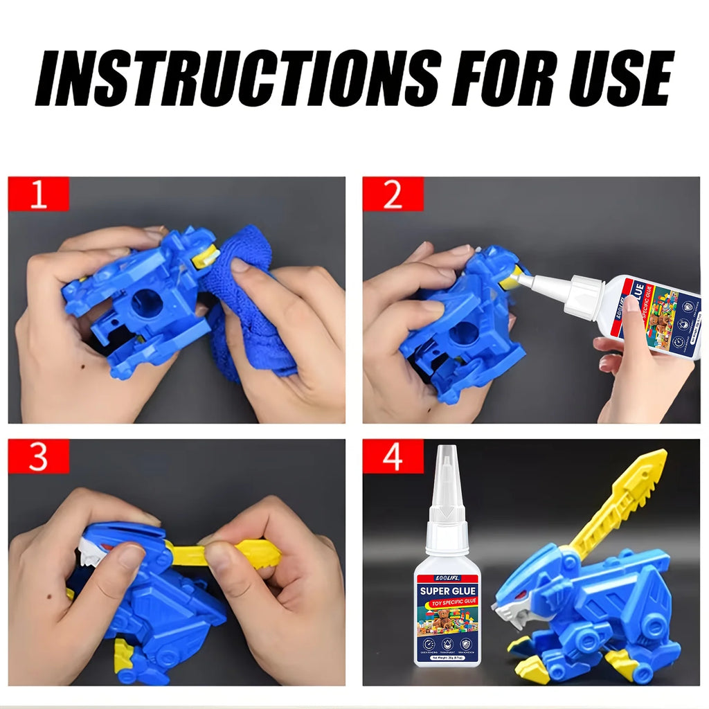 LOOLIFL 1-7PCS 20g Large Capacity Super Glue,Instant Quick Drying Cyanoacrylate Adhesive,Leather,Rubber, Glass,Wood,Metal