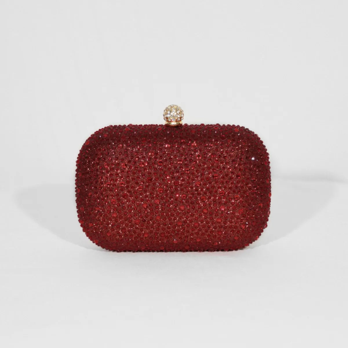 Fashion women's shiny rhinestone decorative small hand bag rounded corner box dinner bag temperament elegant hand bag