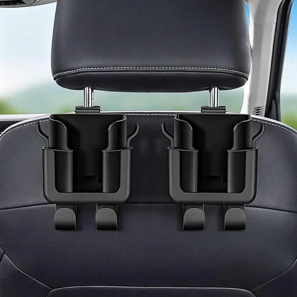 Multi functional car seat back storage rack with cup holder! Mobile phone holder and hook - suitable for most car models