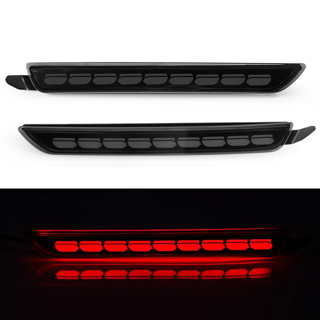 For Mazda CX-30 CX30 CX50 CX-50 2020 2021 2022 Car Rear Bumper Reflector Light Danamic Turn Signal Brake Warning Drving Lamp 12V