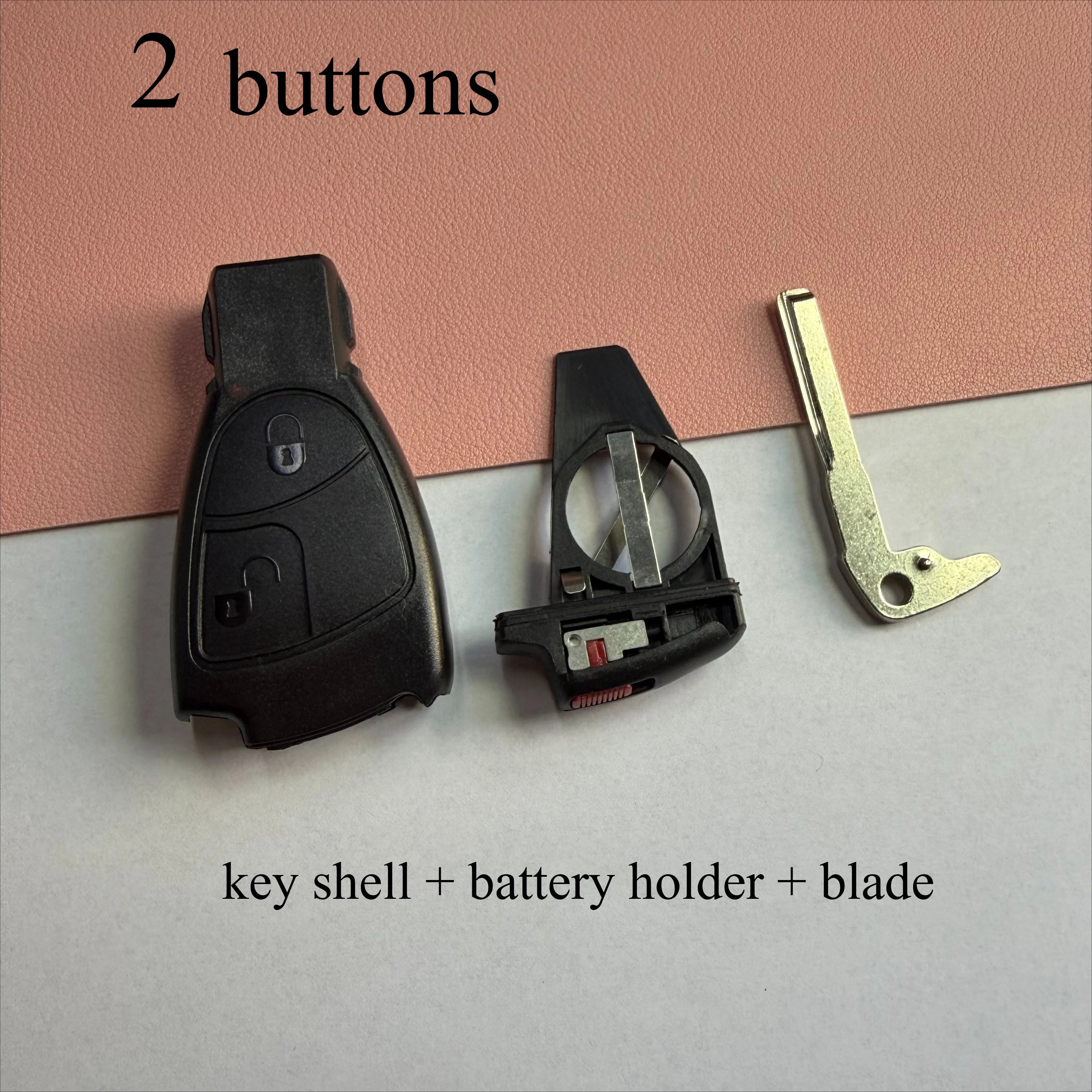 2 3 4 Buttons Car Key Fob Shell Case Housing for Mercedes Benz B C E ML S CLK Class CL MB W204 W203 W211 W208 1996 2004 2005