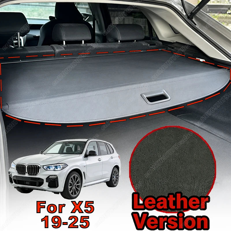 For BMW X1 X3 X5 1999-2026 Retractable Rear Trunk Cargo Cover Luggage Privacy Security Shield Parcel Shelf Car Interior Kit