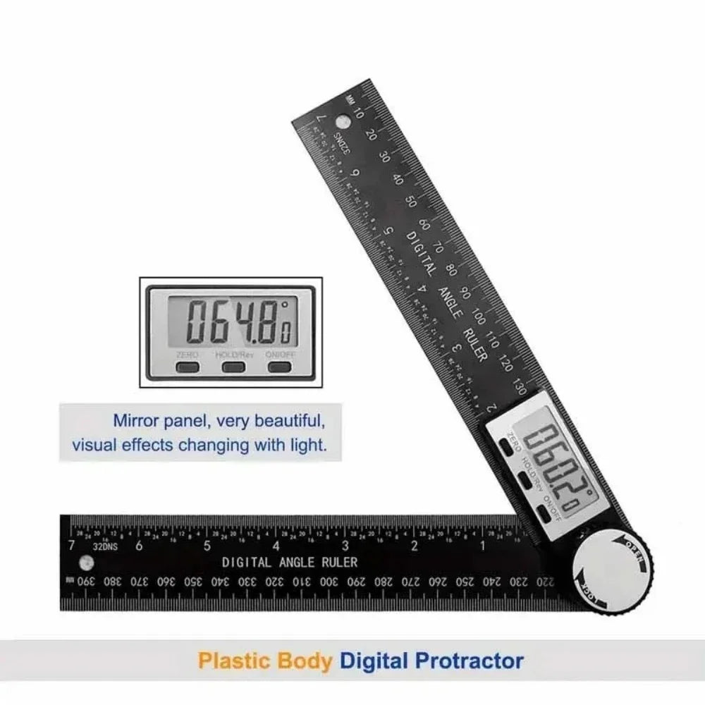 High Precision 2 in 1 Digital Angle Detector Scale Suitable for Woodworking Measurement Tools High Accuracy Mutifunction Tools