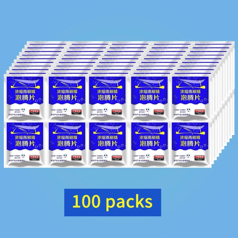 10/20/30/40/50/100pcs Car Windshield Glass Solid Cleaner Windscreen Wiper Effervescent Tablets Toilet Cleaning Car Accessories