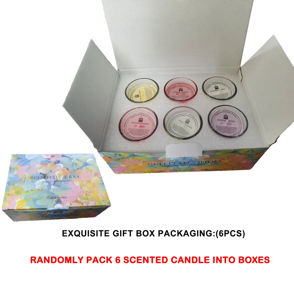 1pcs Premium Aromatherapy Candle Gift Box Comes with Glass Cup Smokeless Soy Wax Aromatherapy Candle Day Christmas Valentine’s