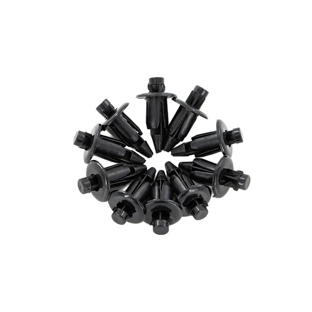 20/50/100 Pcs Motorcycle Fairing Clips 6mm –Universal Plastic Rivet Fasteners – Uses for Honda Yamaha Suzuki Kawasaki Models