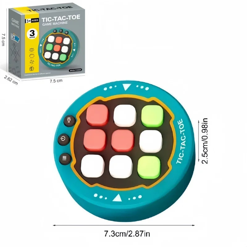 Portable Handheld Board Indoor Game Toy Classic Fingertip Toy Board Game Multifunctional Electronic Tic-Tac-Toe Board