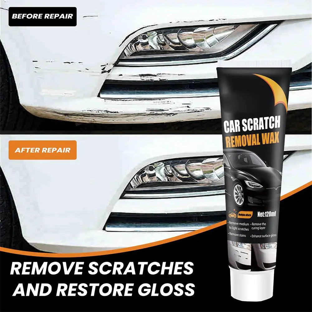 Waterless Car Scratch Repair Wax Quick Fix Light Scuffs Swirl Remover Polish Paste for Vehicle Paint Restoration Maintenance