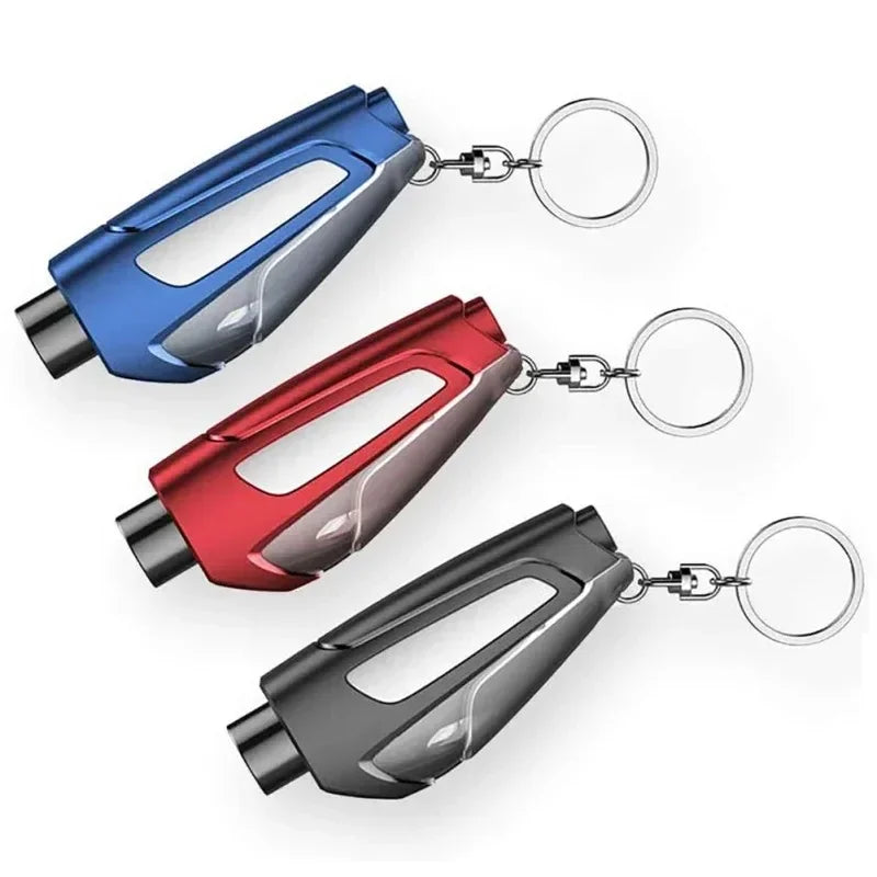 Car Emergency Hammer Mutifunction Emergency Windows Glass Breaker Safety Belt Cutter Keychain Self Rescue Tool
