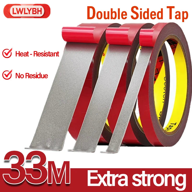 Extra Strong Double Sided Adhesive Tape Car Special Fixed Waterproof Sealing Tape Heat Resistant Acrylic Foam Adhesive Tape