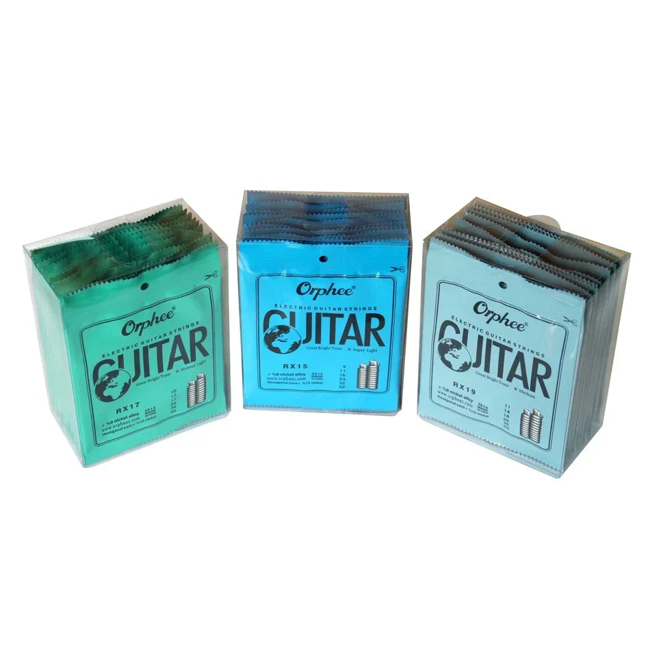 Orphee Nickel Plated Alloy Steel Electric Guitar Strings Set Hexagonal Core 09-42/10-46/11-50