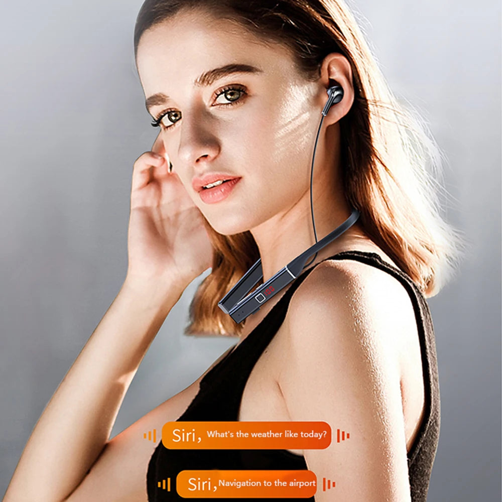 TWS 100 Hours Wireless Headphones Bluetooth-compatible Magnetic Neckband Headphones Waterproof Headphones Noise Canceling S720