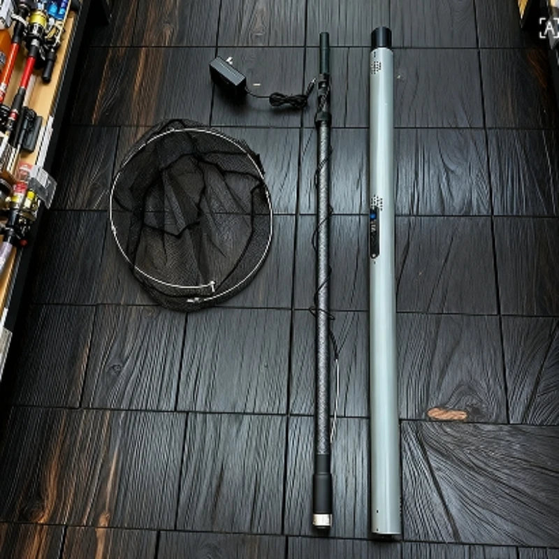 4.2m 9000W Foldable Hand Tool: Ultra-Light Aluminum Alloy Electric Automatic Telescopic Fishing Net