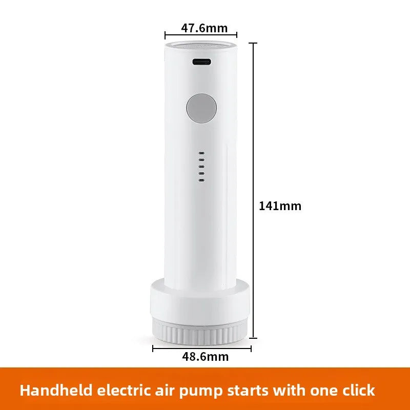 USB C Rechargeable Electric Vacuum Pump Low Noise Portable Lightweight Air Pump for Travel Compression Bag Storage Space Saving