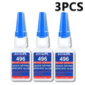 496 Universal Instant Adhesive, Fast Drying Strong Bond Glue for Household & Industrial Repairs, 20g Multi-Material Super Glue