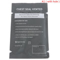 Chest Seal Wound Care For Emergency Or Tactical Situations Advanced Adhesive Sterile Transparent Lightweight Vent Life-Saving