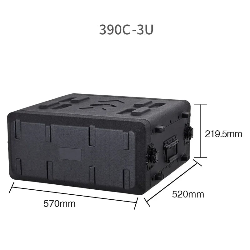 PE Plastic Professional Tool Box Organizer Stage Equipment Cabinet Audio Amplifier Portable Tool Box Shockproof Tools Packaging
